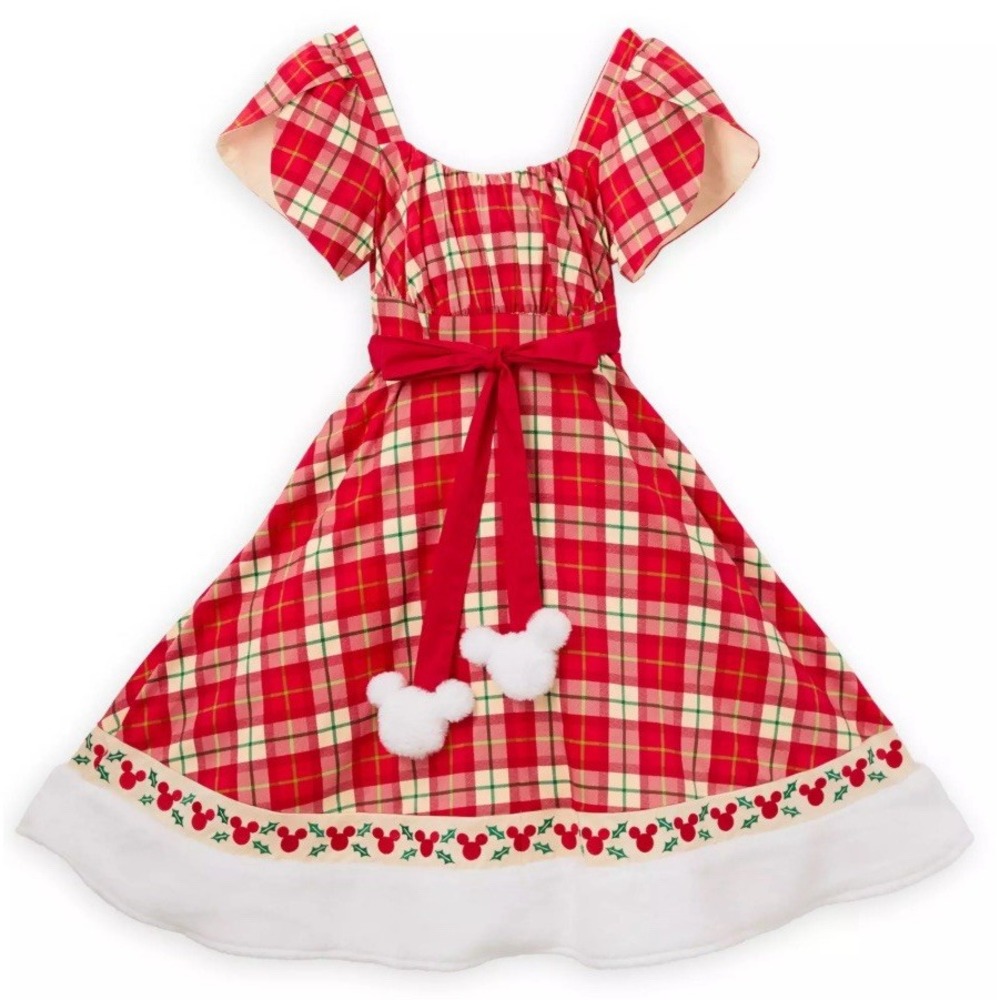 Mickey Mouse Icon Christmas Holiday Plaid Dress for Women - Size XL
